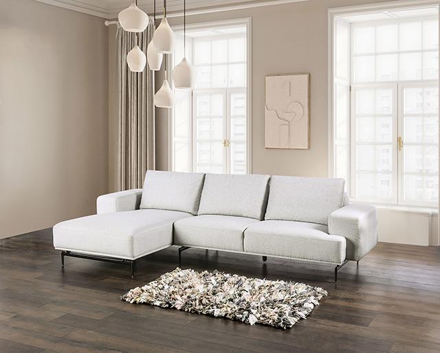 Baerum Sectional, Left & Right Chaise Beige & Gray - Premium Furniture For Less (CA)