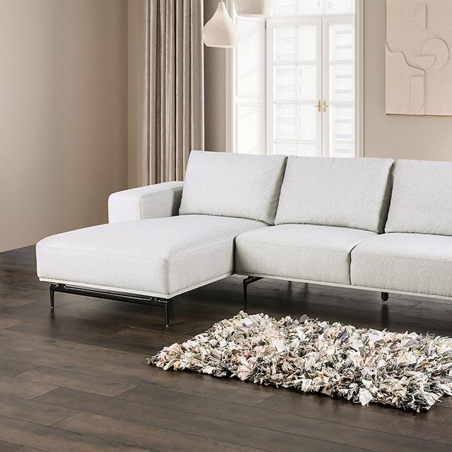Baerum Sectional, Left & Right Chaise Beige & Gray