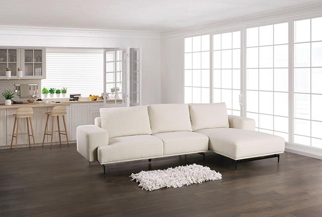 Baerum Sectional, Left & Right Chaise Beige & Gray - Premium Furniture For Less (CA)