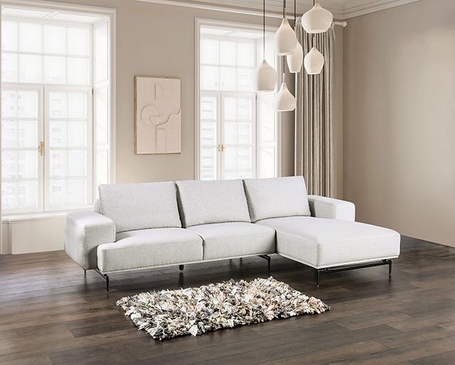 Baerum Sectional, Left & Right Chaise Beige & Gray - Premium Furniture For Less (CA)