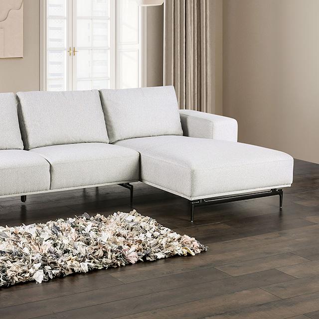 Baerum Sectional, Left & Right Chaise Beige & Gray - Premium Furniture For Less (CA)