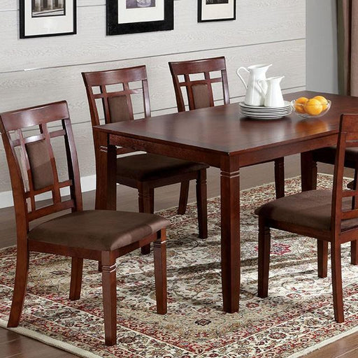 Montclair I Dark Cherry/Brown 7 Pc. Dining Table Set image