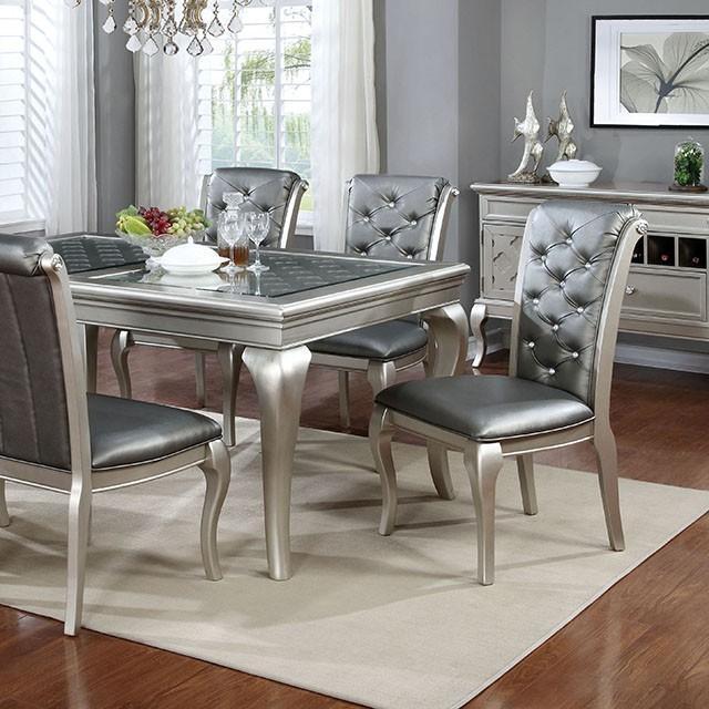 Amina Champagne Dining Table - Premium Furniture For Less (CA)