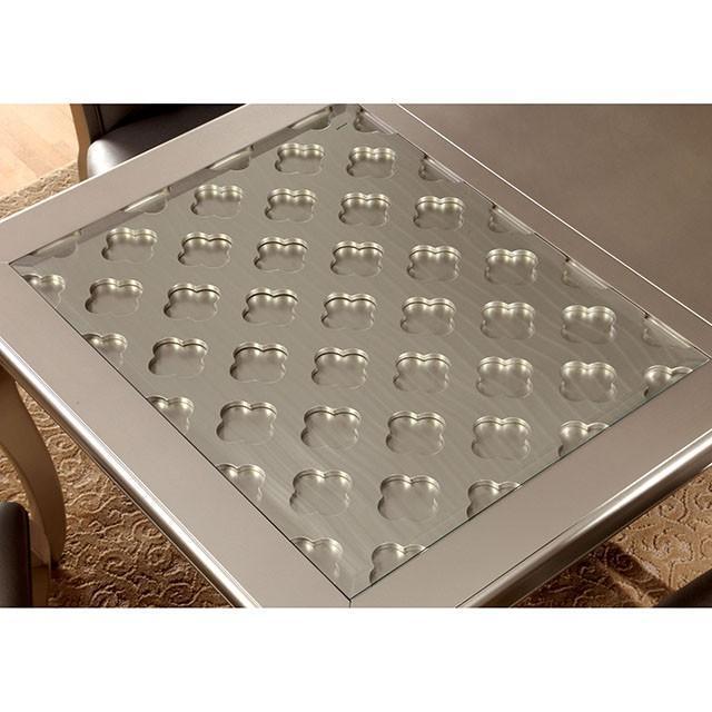 Amina Champagne Dining Table - Premium Furniture For Less (CA)