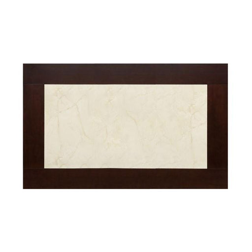 BRENT Dark Cherry/Ivory Dining Table - Premium Furniture For Less (CA)