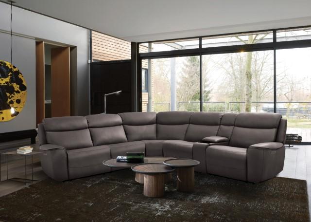 EDMONDUS Power Sectional, Dark Gray