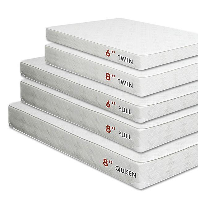 Daisy White 8" Bunkie Board Combo Mattress, Queen - Premium Furniture For Less (CA)