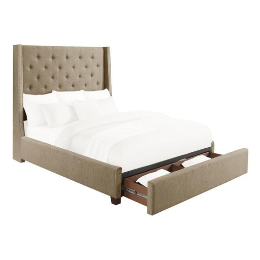 5877BR-1DW* - (3)Queen Platform Bed with Storage Footboard image