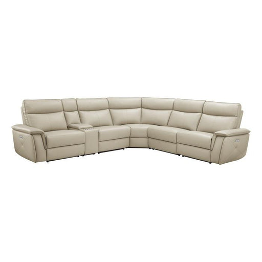 8259RFTP6SCPWH - (6)6-Piece Modular Power Reclining Sectional with Power Headrests image