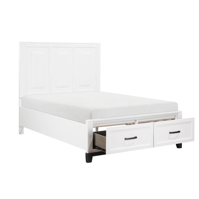 1450WHF-1-Youth (3) Full Platform Bed with Footboard Storage