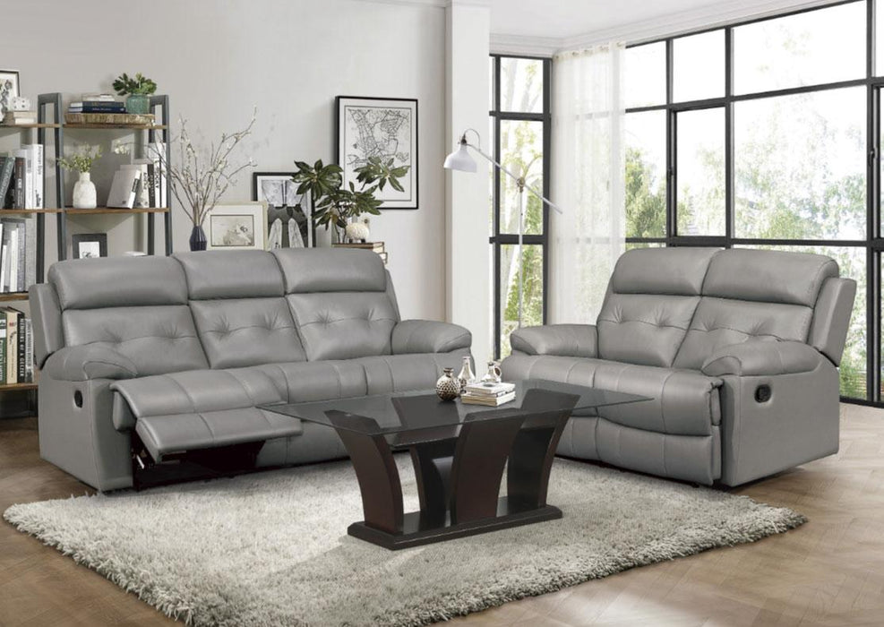 Lambent Double Reclining Sofa in Gray