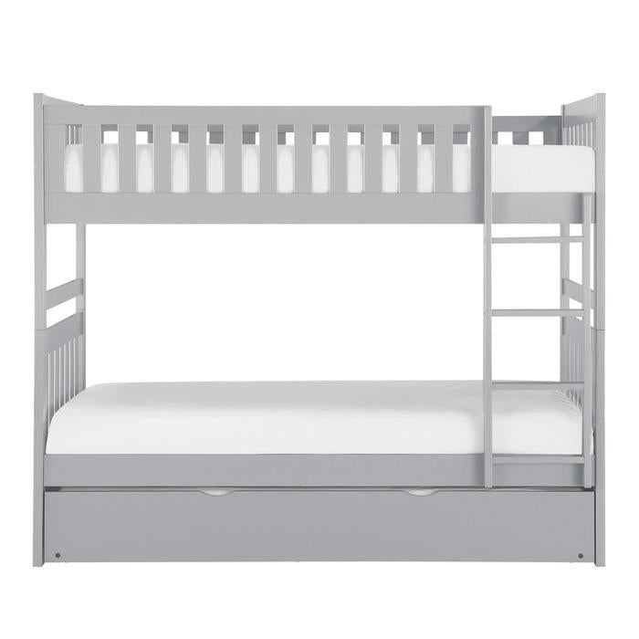 B2063-1R - (4) Twin/Twin Bunk Bed with Twin Trundle image