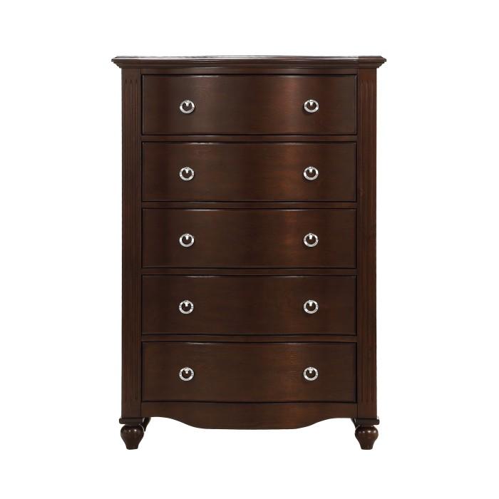 Meghan 5-Drawer Chest in Espresso image