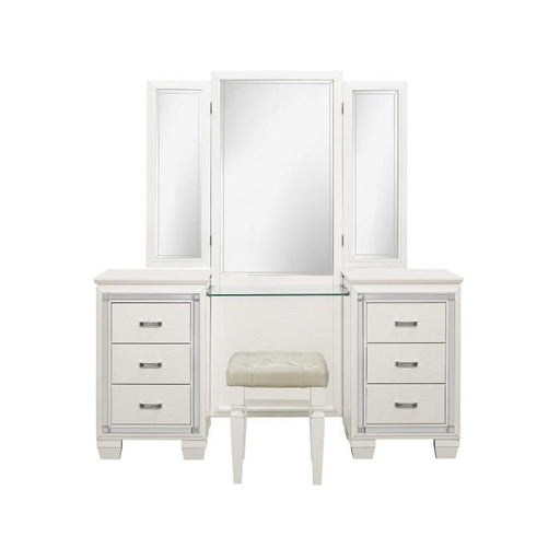 Allura Queen Panel Bed in White 1916W-1 image