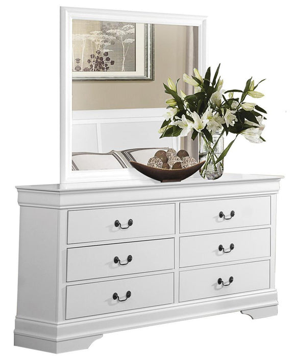 Mayville 6 Drawer Dresser in White 2147W-5