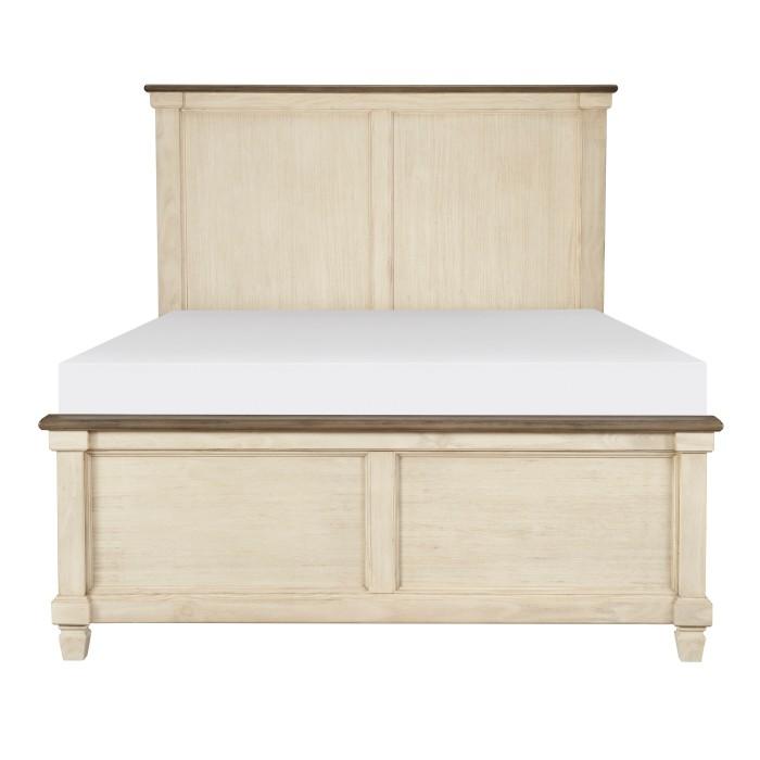 Weaver King Panel Bed in Antique White 1626K-1EK image