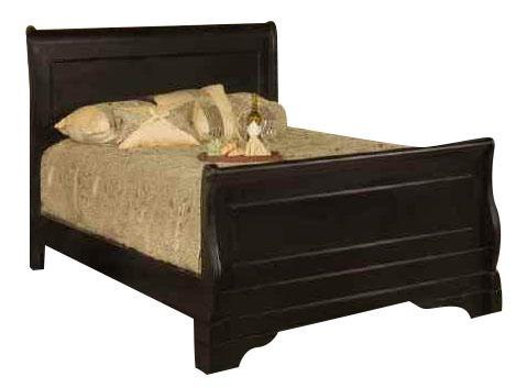 New Classic Belle Rose California King Sleigh Bed in Black Cherry