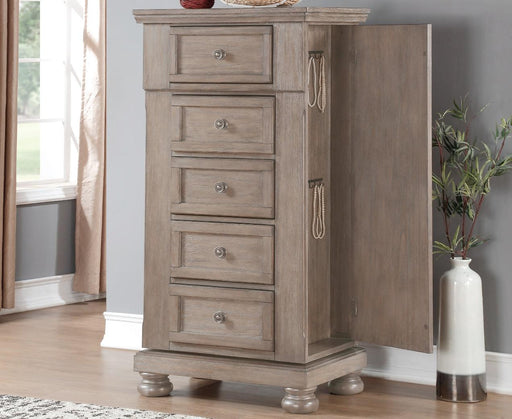 New Classic Furniture Allegra Swivel Chest in Pewter image