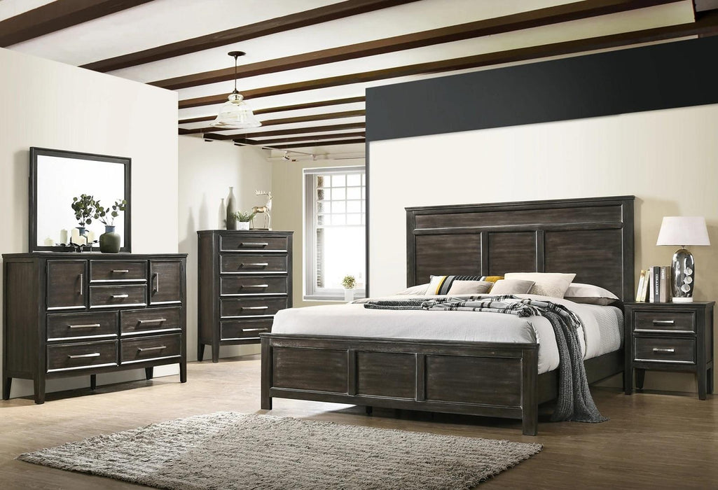 New Classic Furniture Andover Full Bed in Nutmeg