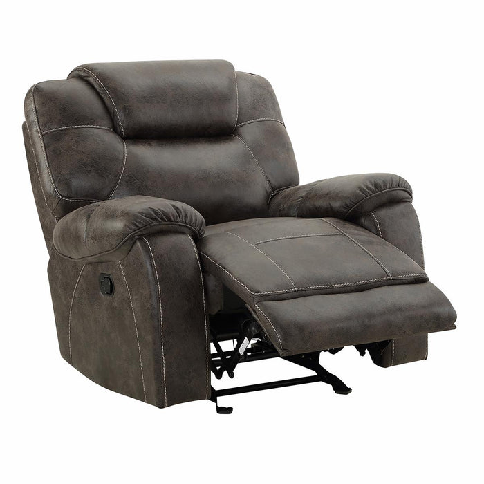 New Classic Furniture Anton Glider Recliner in Chocolate