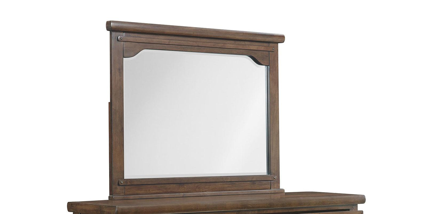 New Classic Furniture Fairfax Mirror in Medium Oak