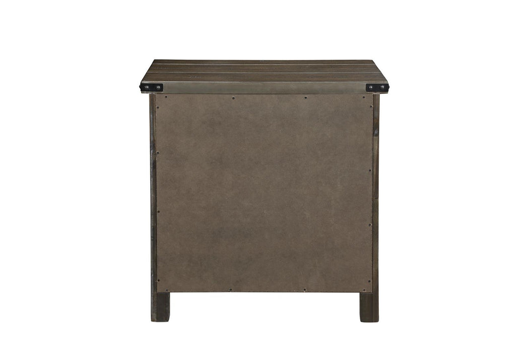 New Classic Furniture Galleon Nightstand in Weathered Walnut