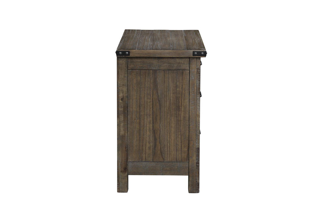 New Classic Furniture Galleon Nightstand in Weathered Walnut