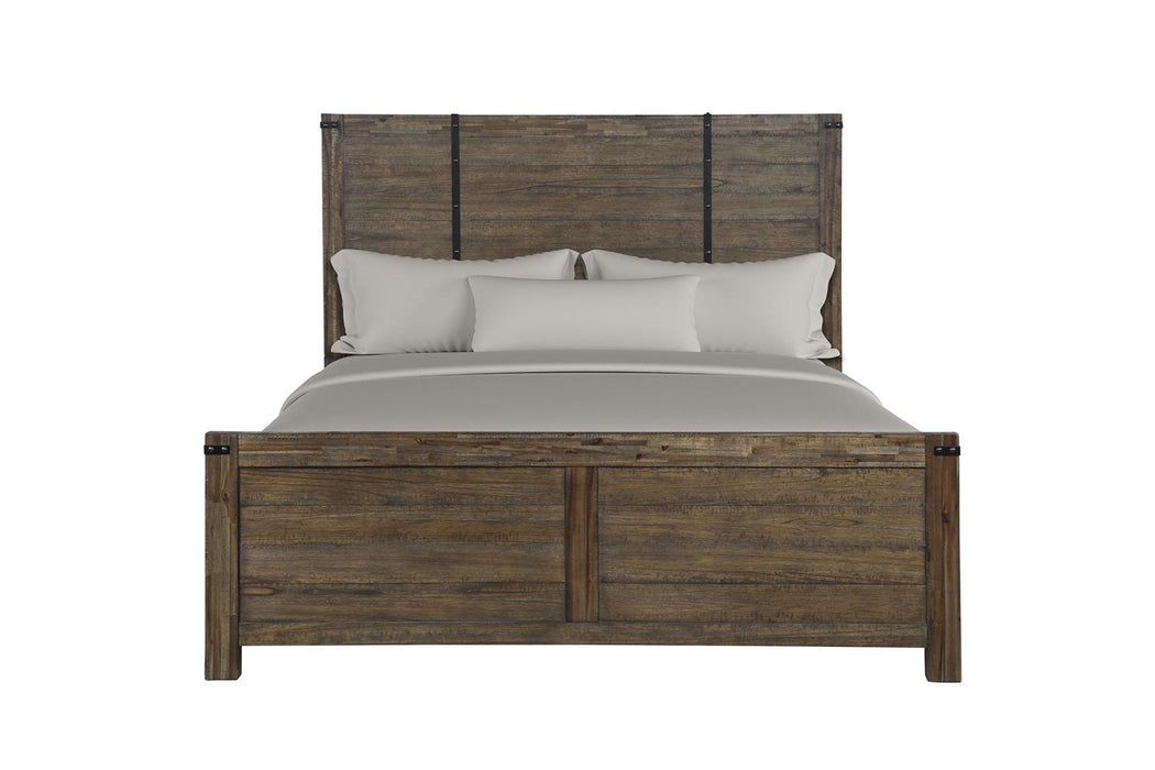 New Classic Furniture Galleon Queen Bed in Weathered Walnut
