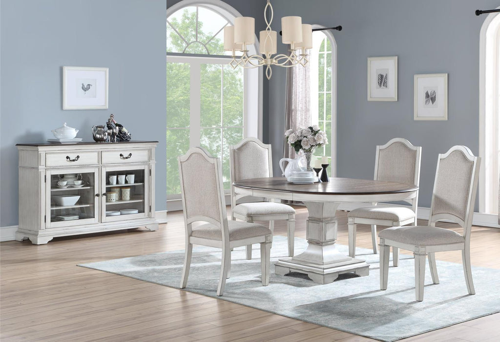 New Classic Furniture Anastasia Server in Antique Bisque