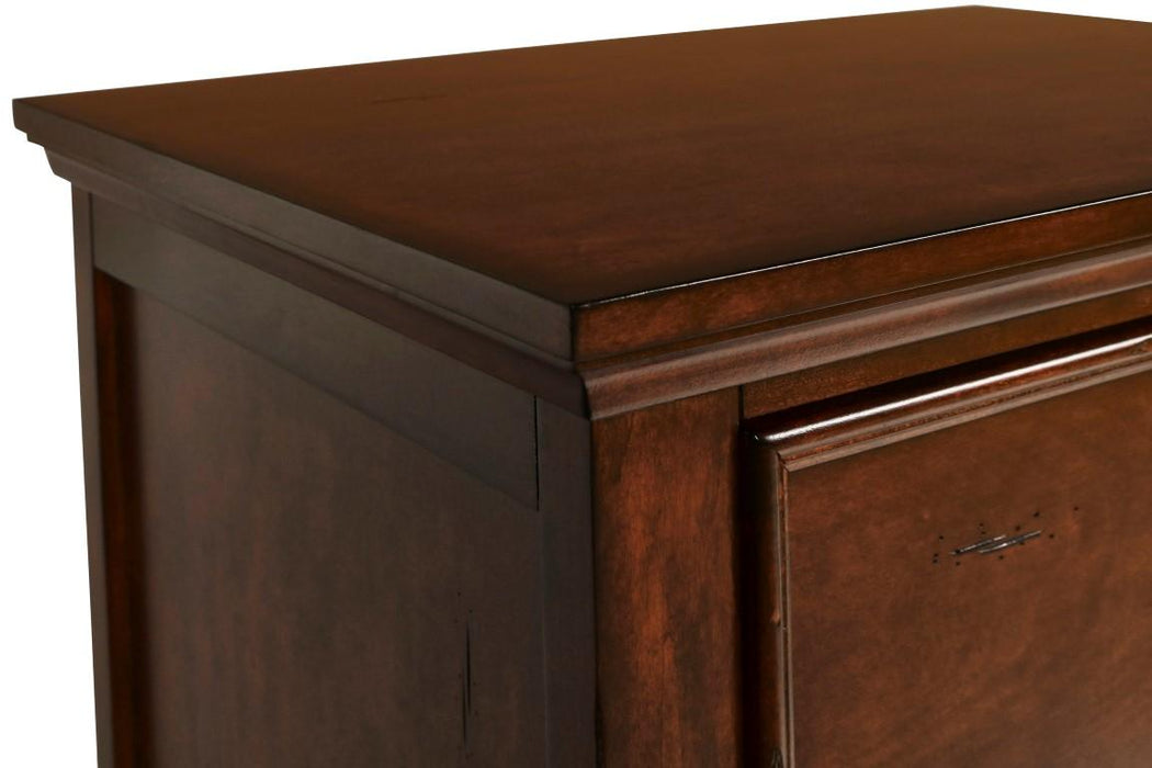 New Classic Furniture Tamarack Dresser in Brown Cherry