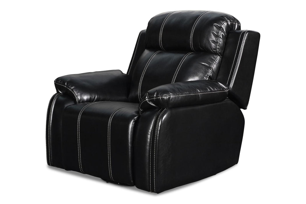 New Classic Fusion Swivel Glider Recliner in Black image