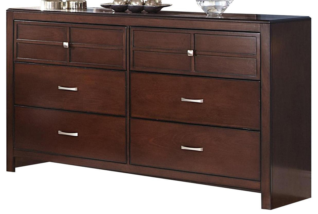 New Classic Kensington 6 Drawer Dresser in Burnished Cherry