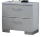 New Classic Sapphire 2 Drawer Nightstand in White image