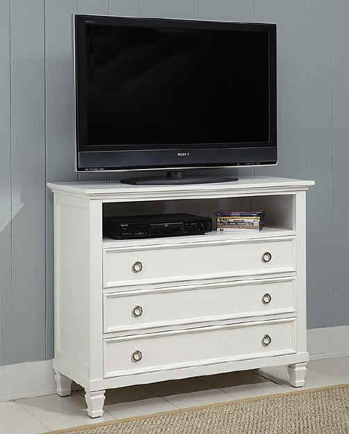 New Classic Furniture Tamarack Media Chest, White
