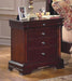 New Classic Versaille 4 Drawer Night Stand in Bordeaux image