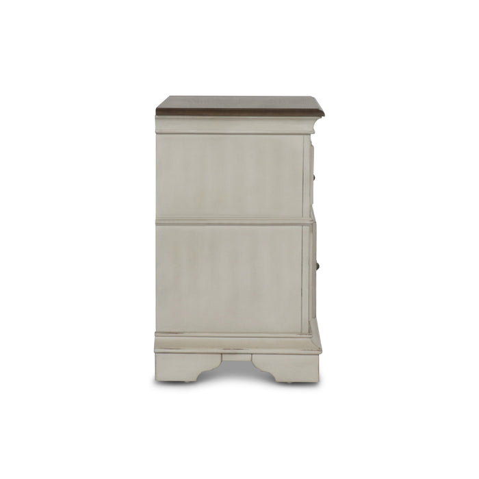 ANASTASIA NIGHTSTAND - ANT. WHITE