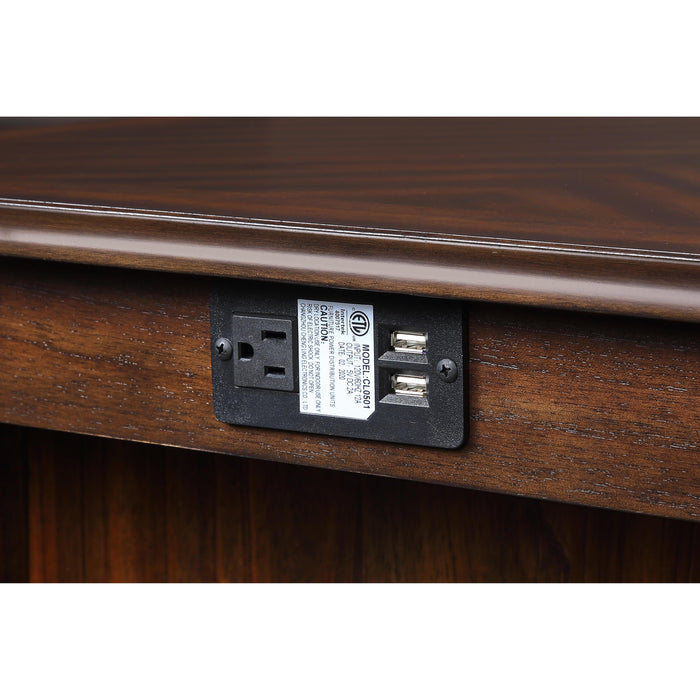 AMY 60" COUNTER TABLE+CHAIRS W/STG (5 PC) -CHERRY