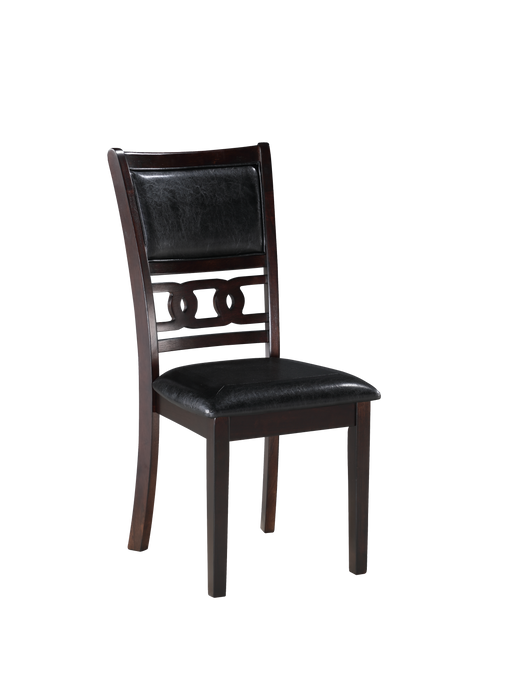 GIA 5PC 48" RECT. DINING TABLE & 4 CHAIRS-EBONY