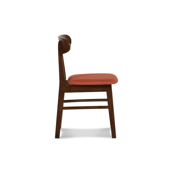 MOROCCO DINING CHAIR W/ORANGE SEAT CUSHION
