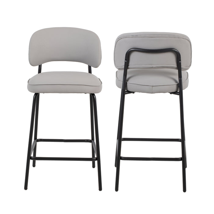 Blythe Ivory Vegan Leather Counter Chair (2 Per Carton)