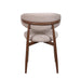 Royce Side Chair W/ Walnut Metal Frame -Toast (2 Per Carton)