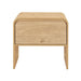Mara One Drawer End Table / Bedside Table-Natural