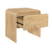Mara One Drawer End Table / Bedside Table-Natural