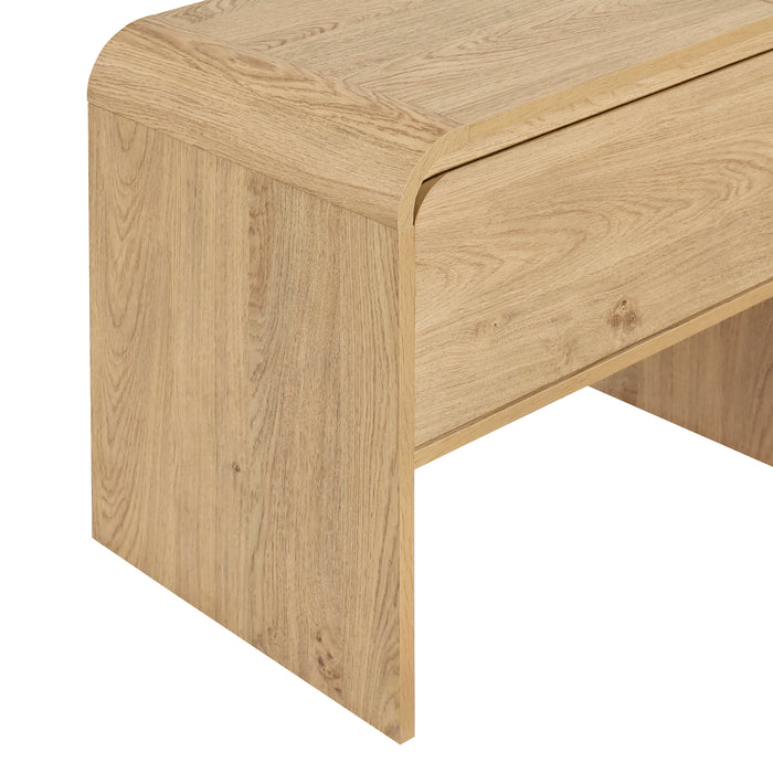 Mara One Drawer End Table / Bedside Table-Natural