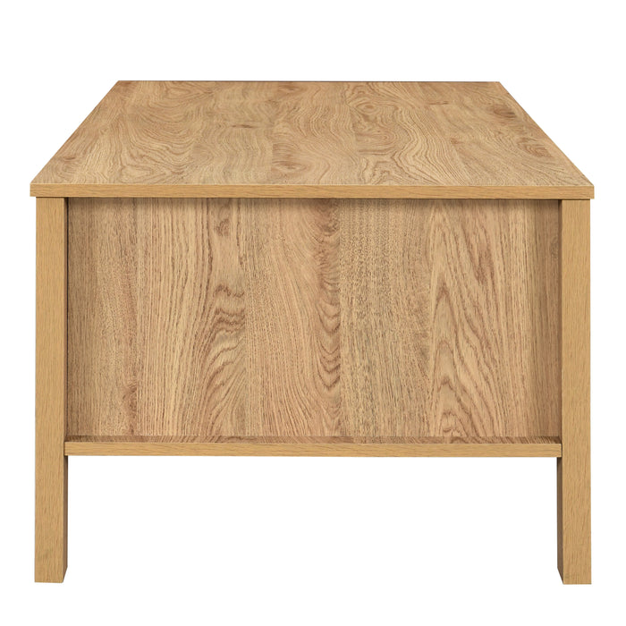 Thayer 47" Two Drawer Coffee Table-Natural