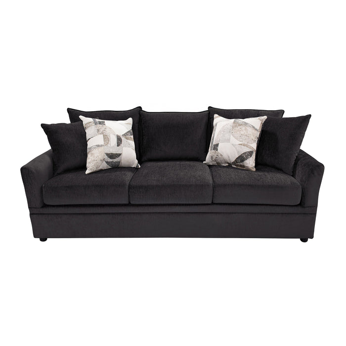 Sylvie Sofa W/4 Accent Pillows-Lush Mink Gray