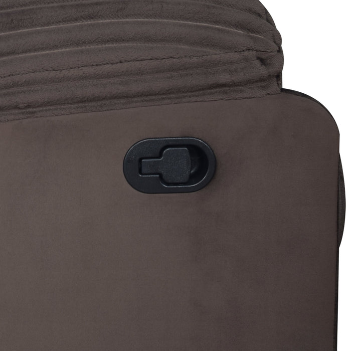 Willow Console Loveseat W/ Dual Recliners-Brown