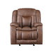 Morello Glider Recliner W/Pwr Fr- Brown