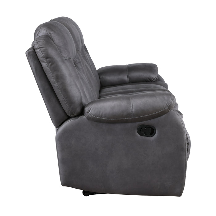 Morello Sofa W/Dual Recliner- Gray