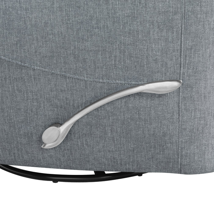 Takami Swivel Recliner-Granite Poly